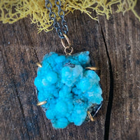 Drusy Chrysocolla Necklace